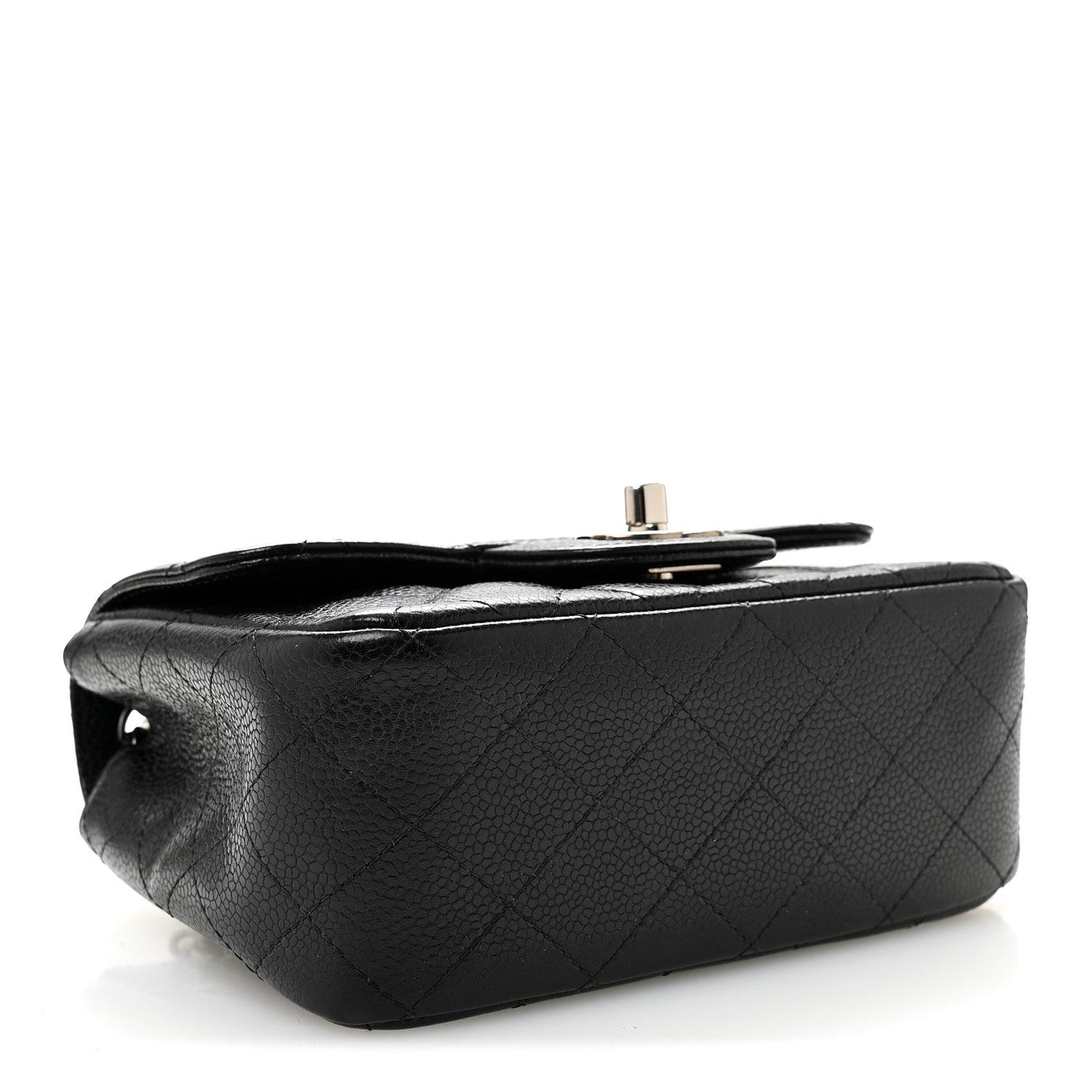 Caviar Quilted Mini Square Flap Black