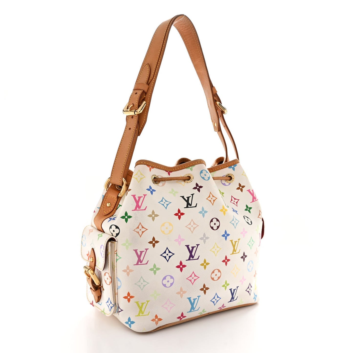 Monogram Multicolor Petit Noe White