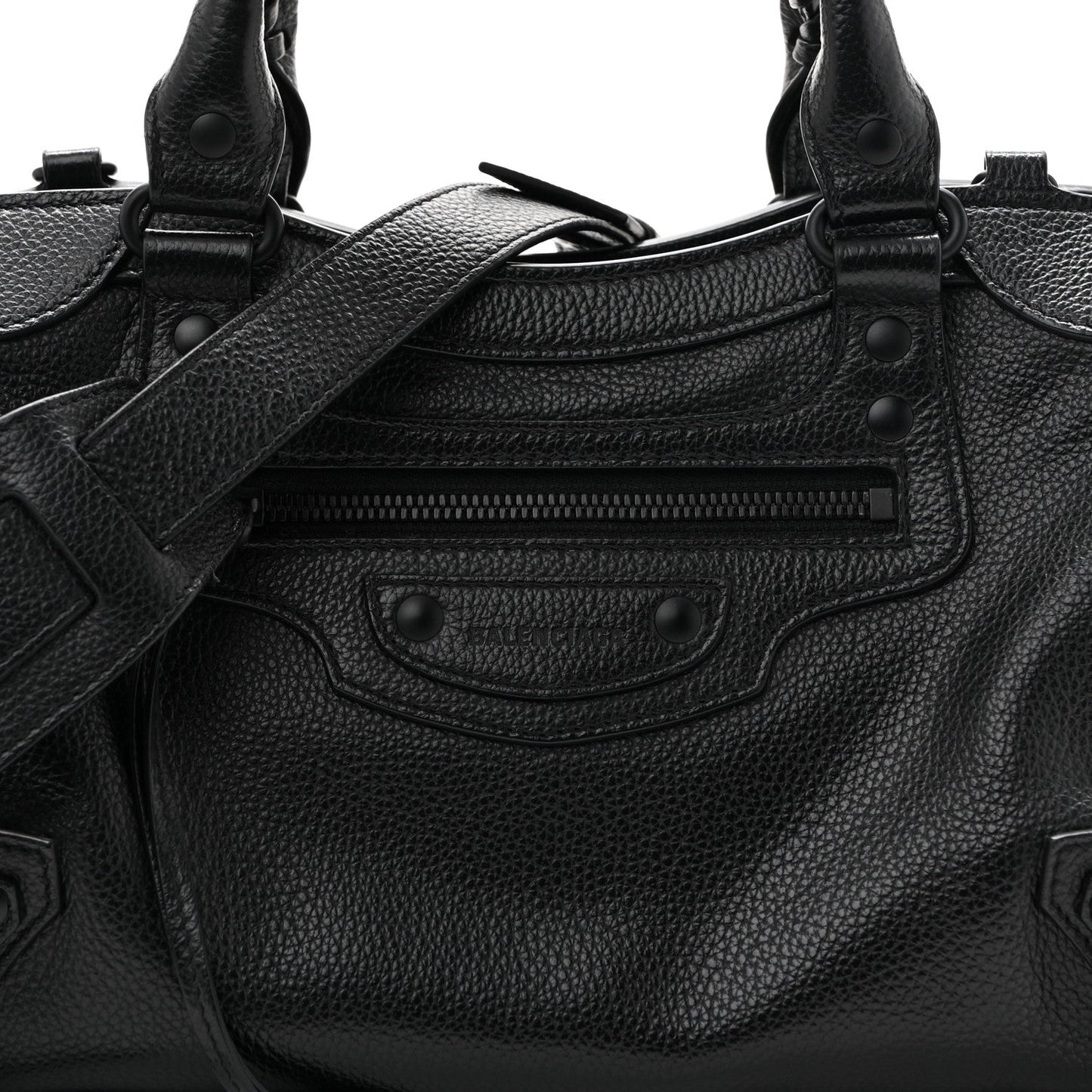 Grained Calfskin Neo Classic Black Hardware S City Black