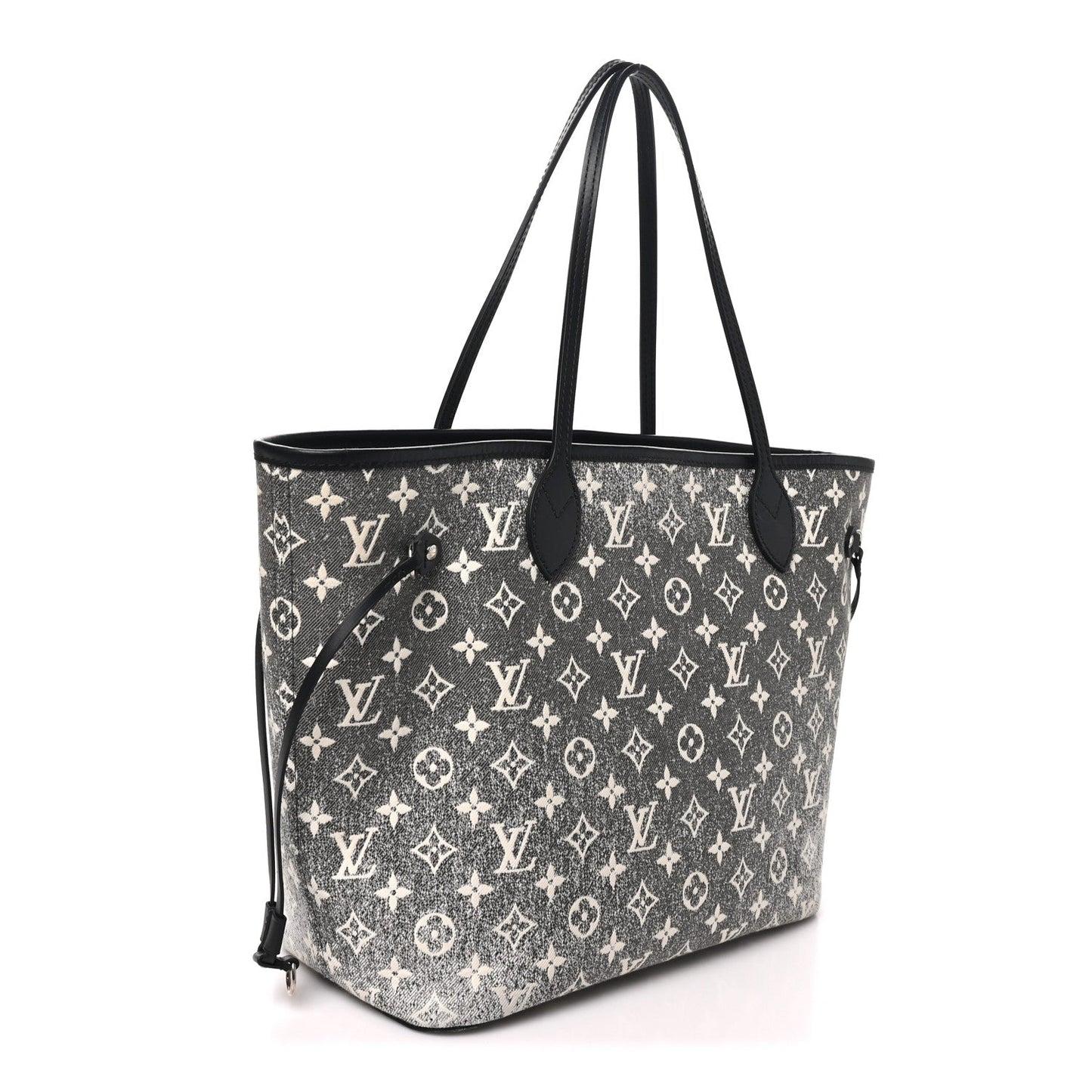 Denim Monogram Jacquard Neverfull MM Grey