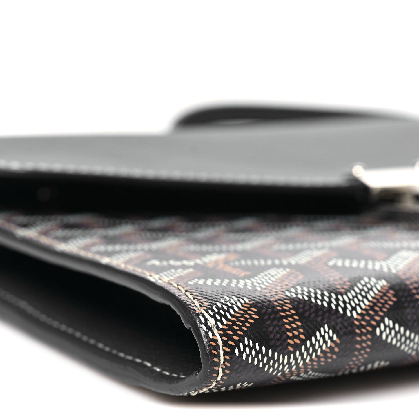 Goyardine Calfskin Chypre Wallet Pouch Navy