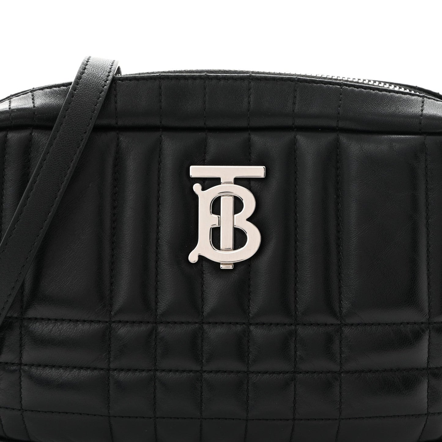 Calfskin Quilted Small Lola Camera Bag Black