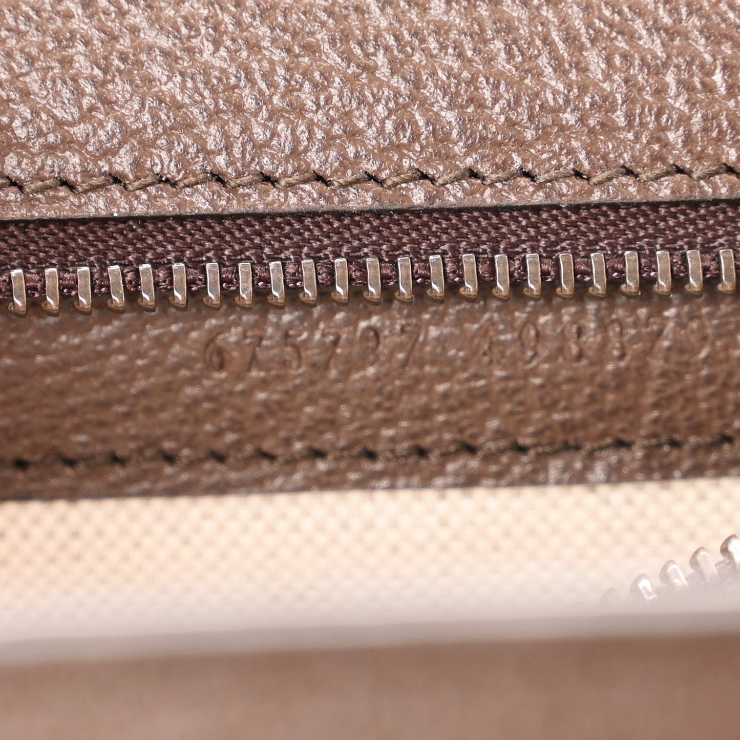 Monogram Jumbo GG Textured Dollar Calfskin Web Small Bamboo 1947 Top Handle Bag Camel Ebony New Acero