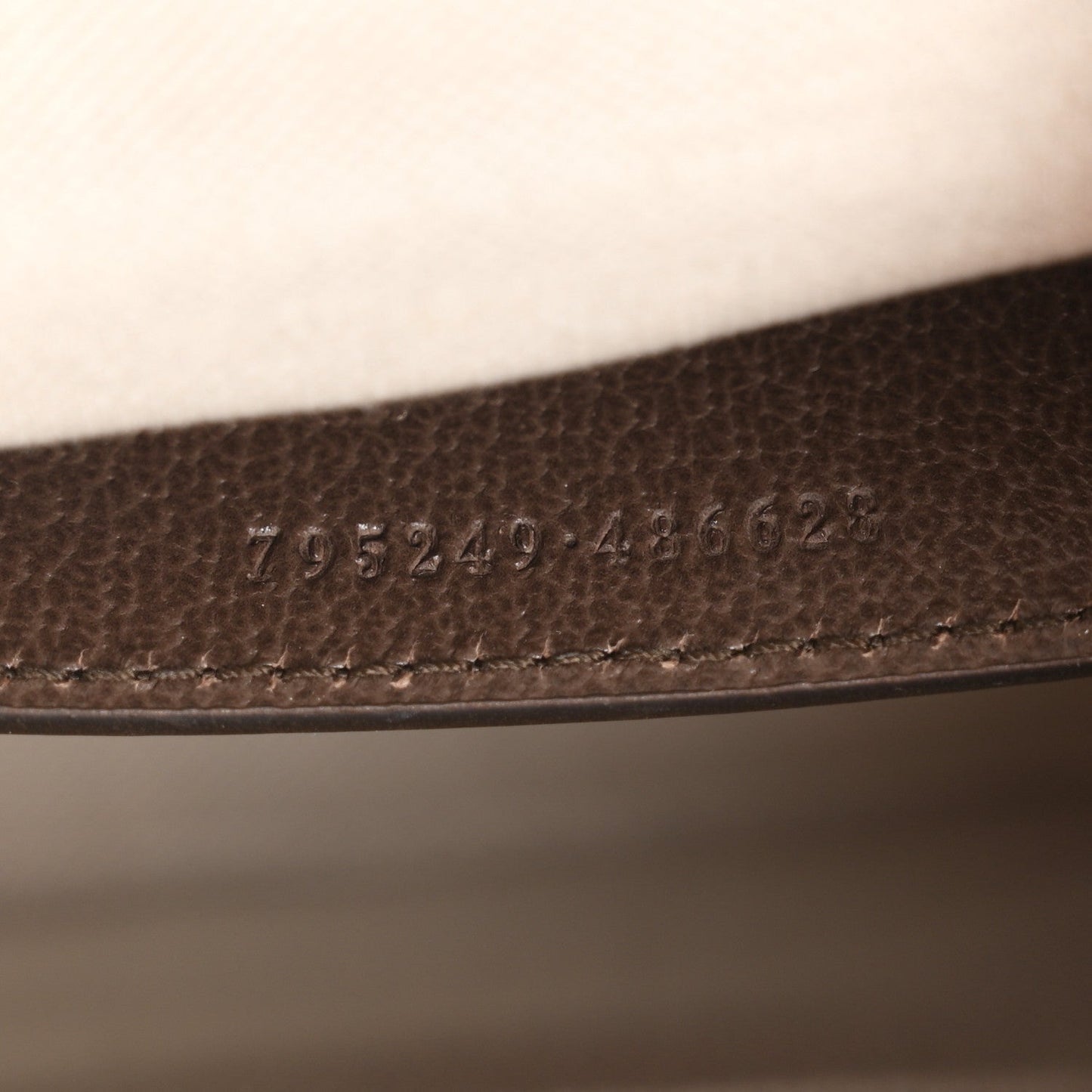 GG Supreme Monogram Textured Dollar Calfskin Web Medium Ophidia Top Handle Bowler Bag Beige Ebony New Acero