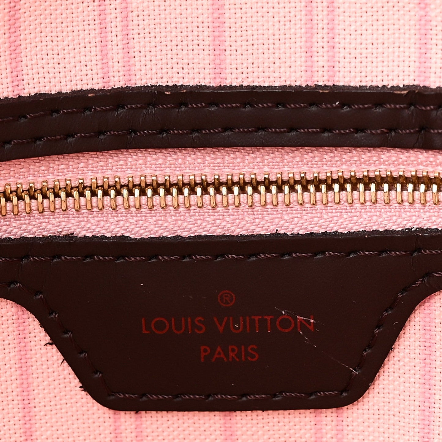 Damier Ebene Neo Neverfull MM Rose Ballerine