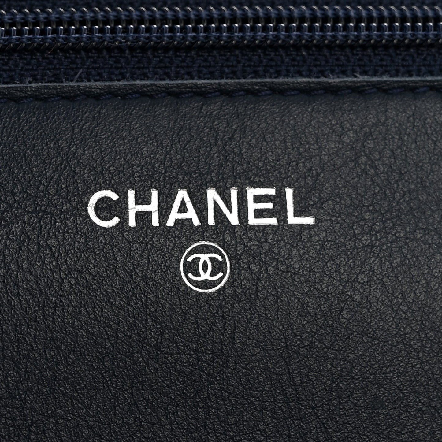 Caviar Timeless CC Wallet on Chain WOC Navy Blue