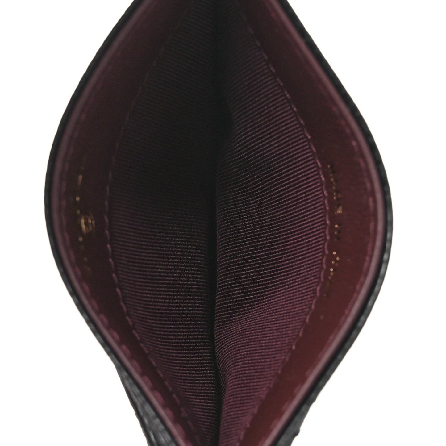 Caviar Quilted Card Holder Black