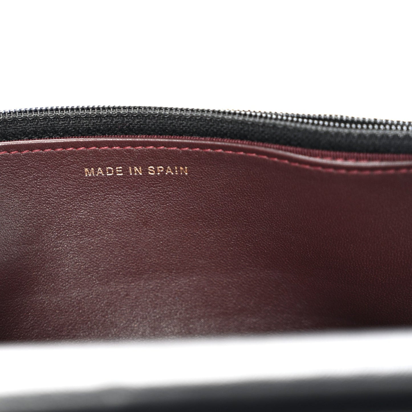 Lambskin Quilted Wallet On Chain WOC Black