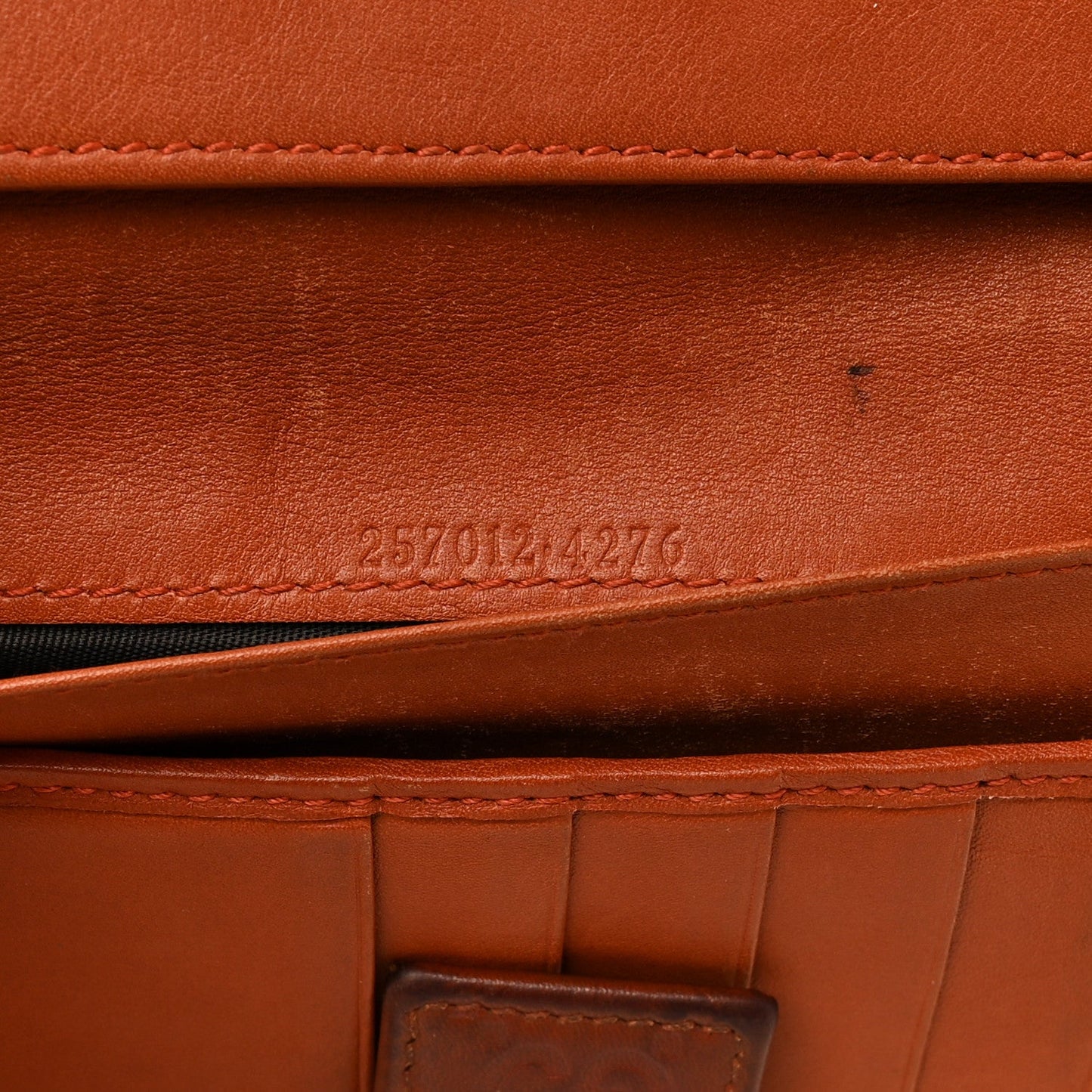 Guccissima Signature Dice Continental Wallet Orange