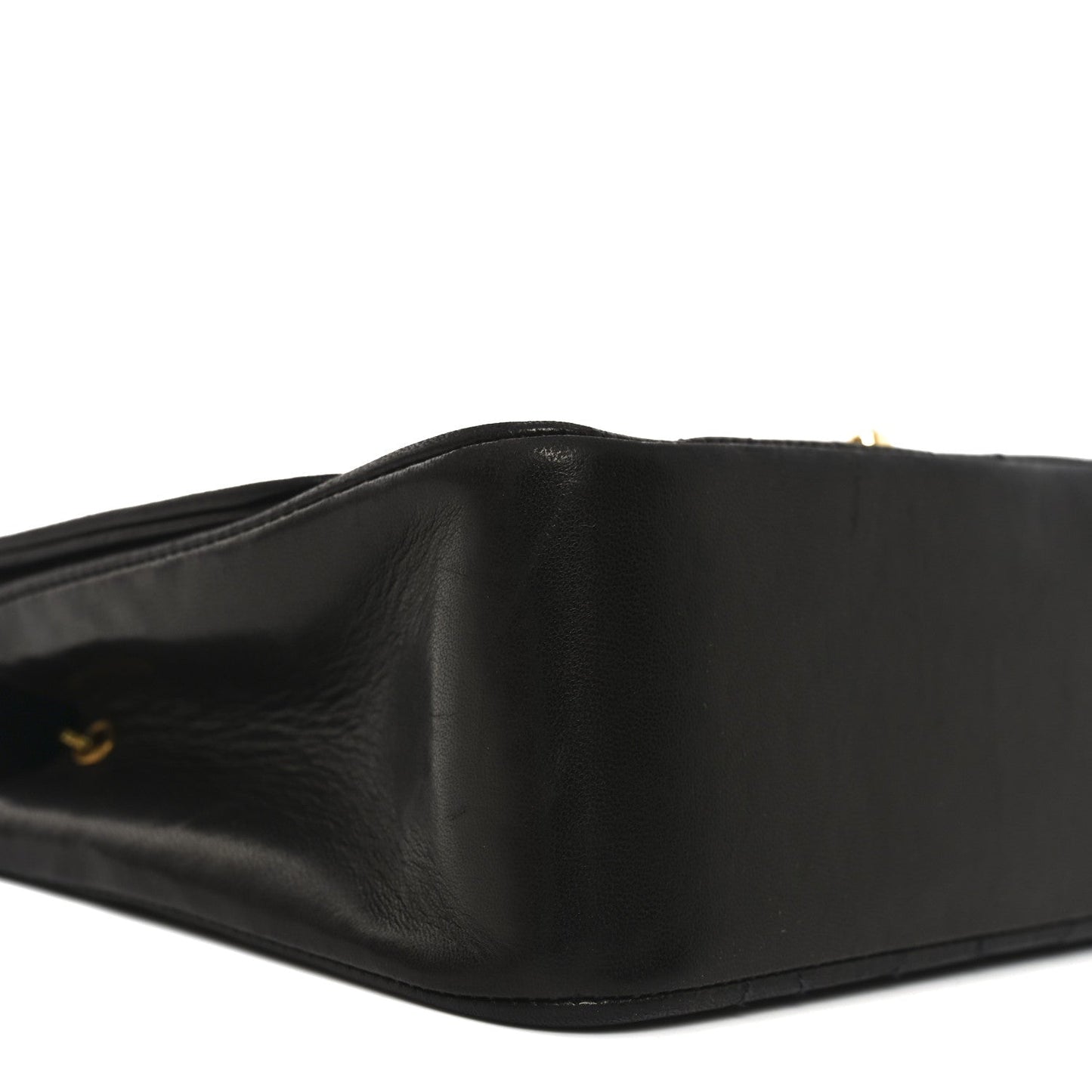 Lambskin Quilted Small Single Flap Black
