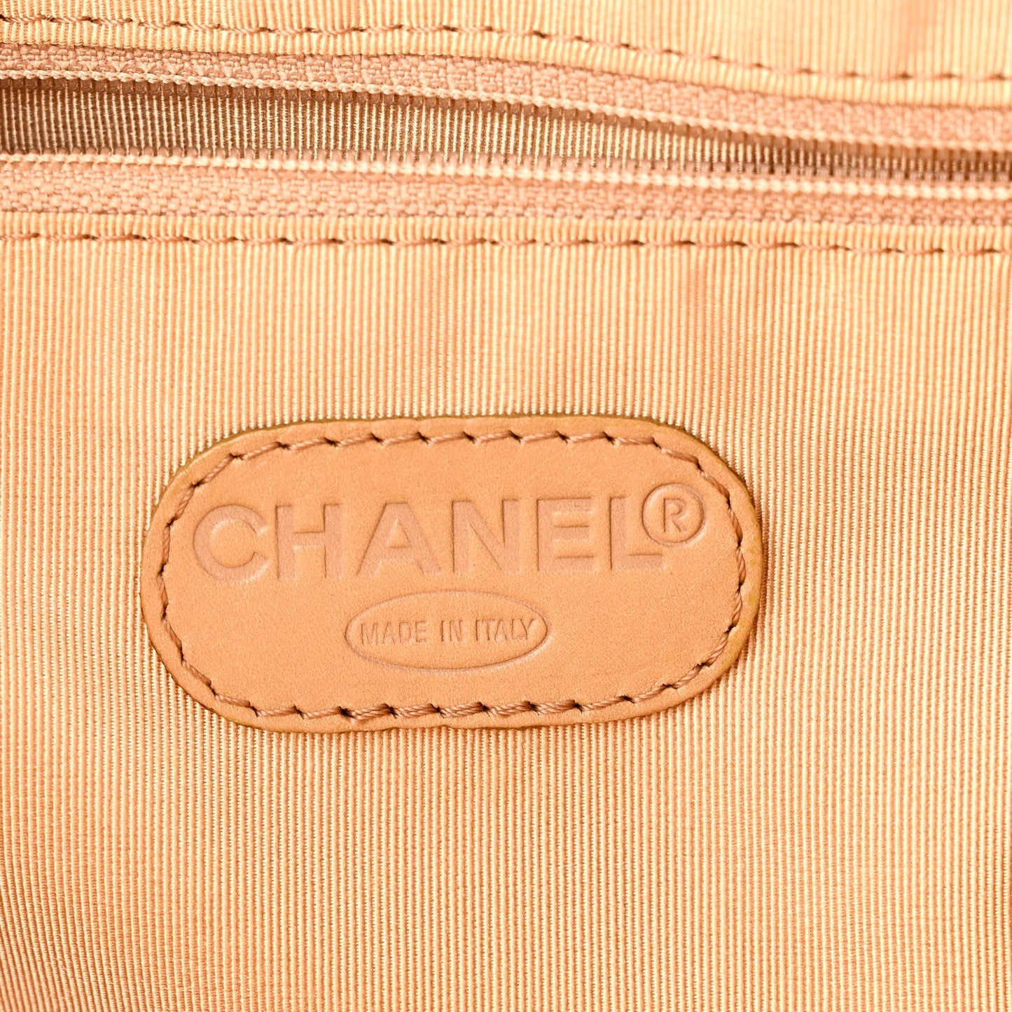 Calfskin Wild Stitch Vertical Top Handle Bag Beige
