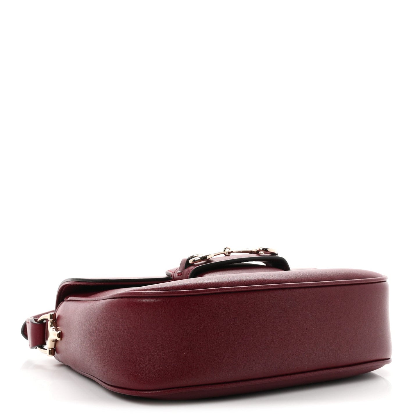 Arabella Calfskin Horsebit 1955 Shoulder Bag Rosso Ancora