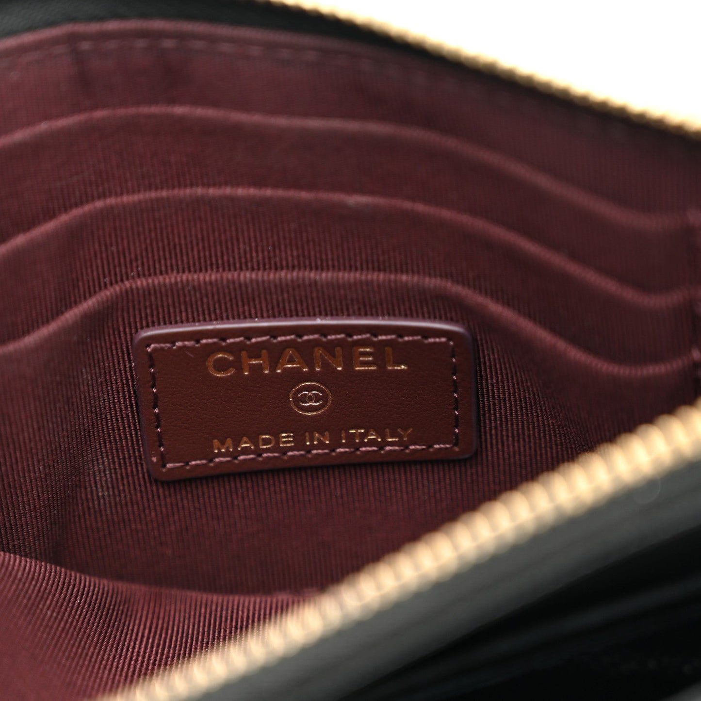 Caviar Quilted Classic Zip Pouch Black
