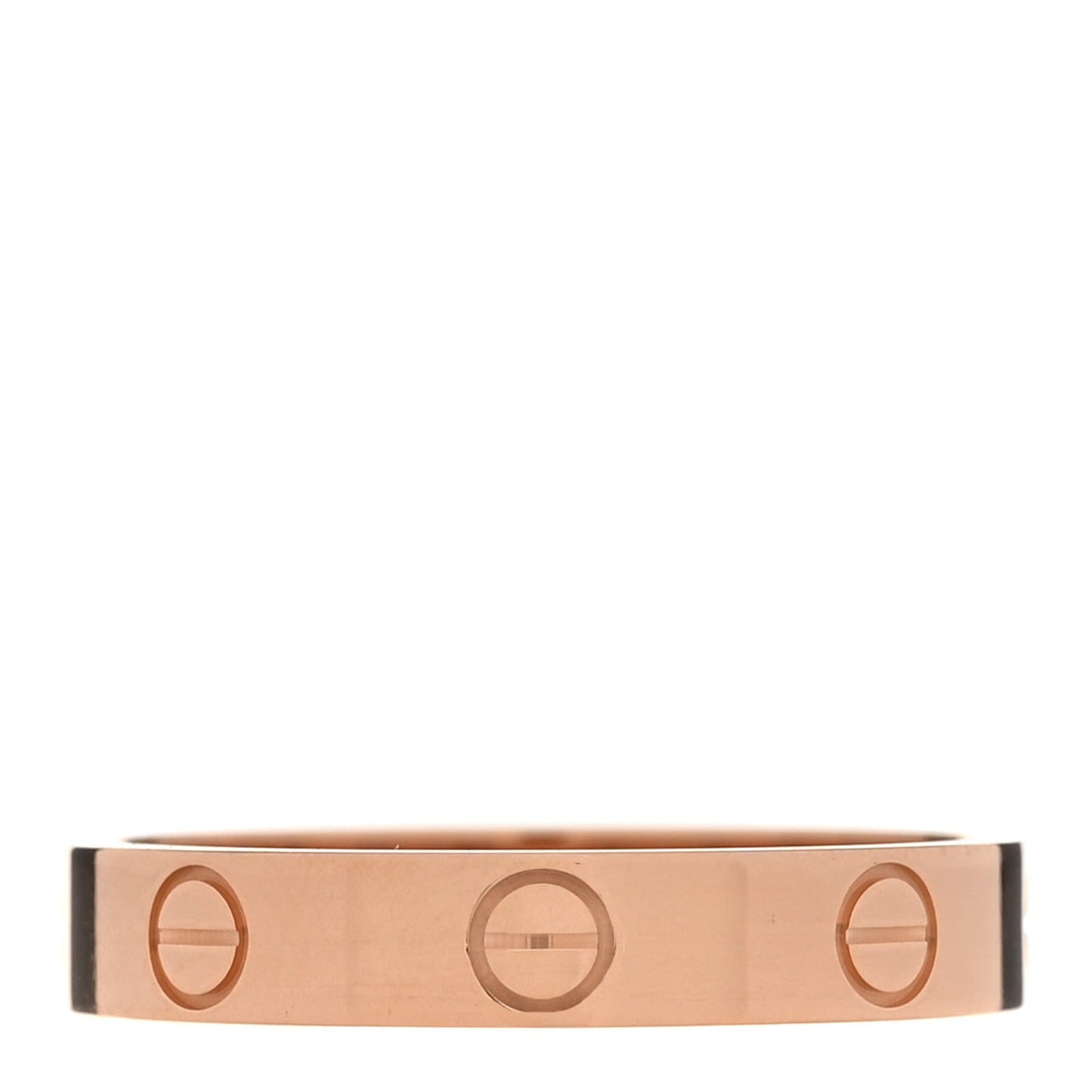 18K Pink Gold 3.5mm LOVE Wedding Band Ring 55 7.25