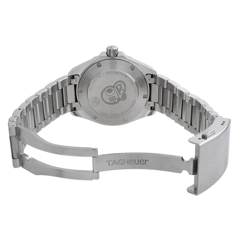 Tag Heuer Aquaracer Automatic Black Dial Silver Steel Strap Watch for Men - WAY2110.BA0928