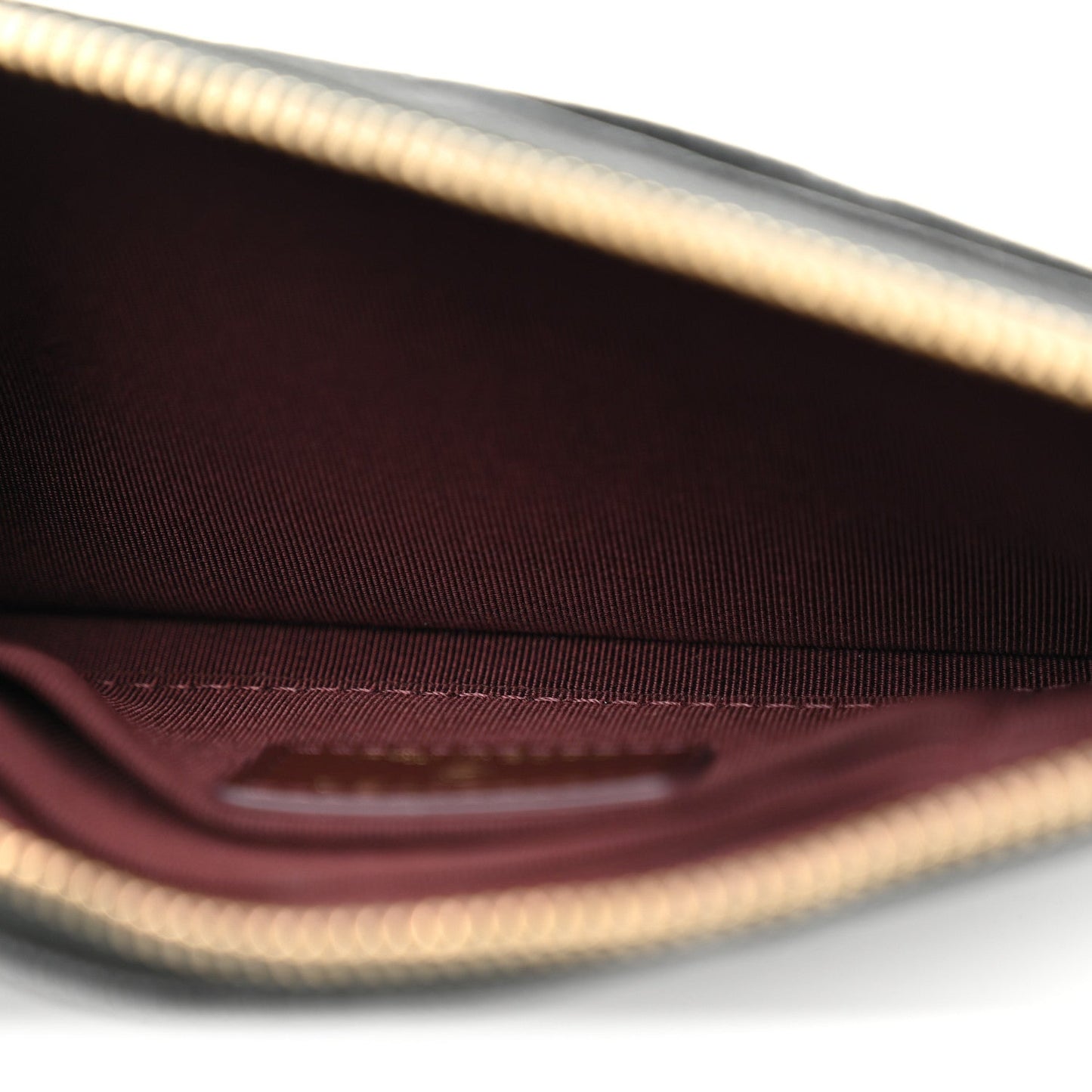 Caviar Quilted Classic Zip Pouch Black