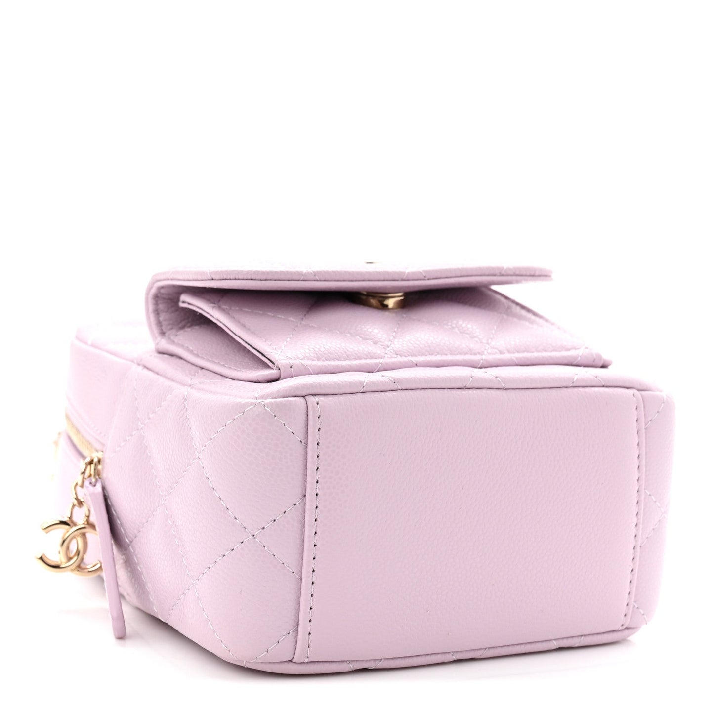 Caviar Quilted CC Mini Classic Backpack Light Purple
