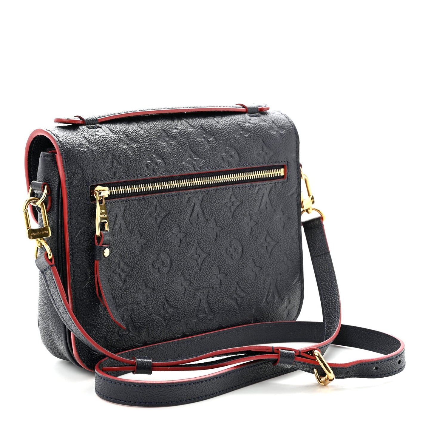 Empreinte Pochette Metis  Marine Rouge