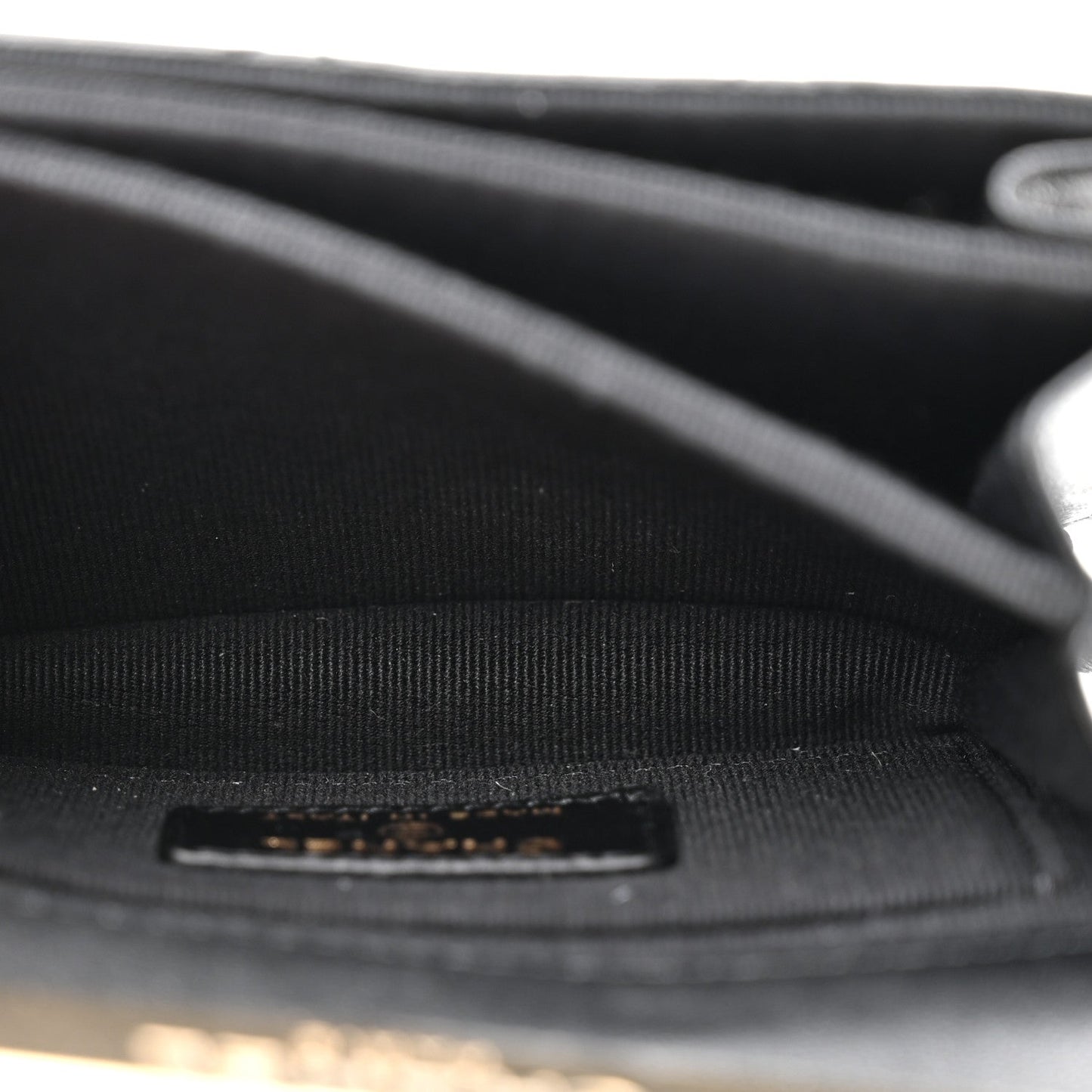 Lambskin Metal Quilted Top Handle Flap Clutch With Chain Black