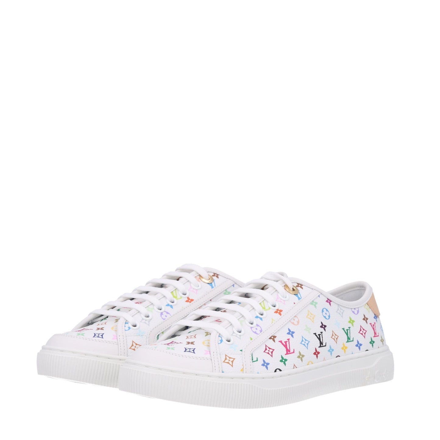 LV X TM Calfskin Monogram Multicolor Lagoon Sneakers 40 White