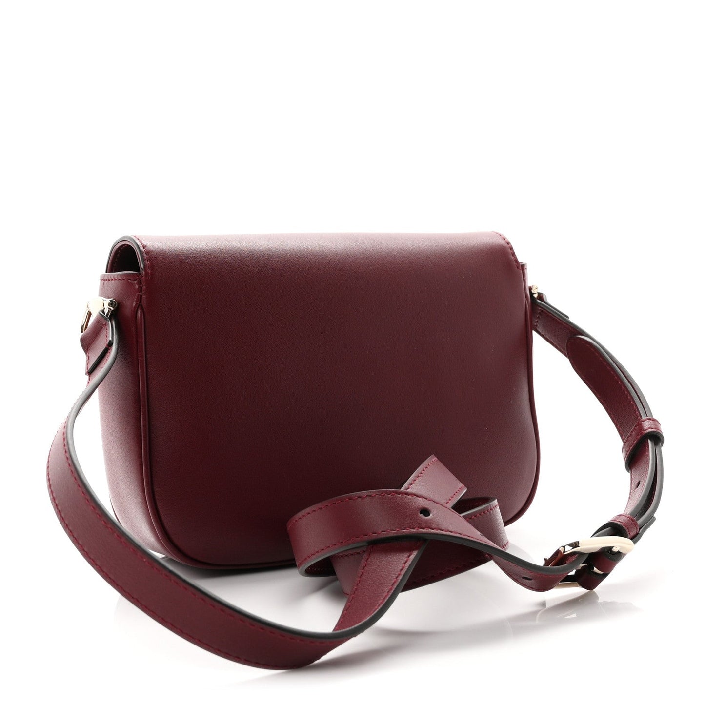 Arabella Calfskin Horsebit 1955 Shoulder Bag Rosso Ancora