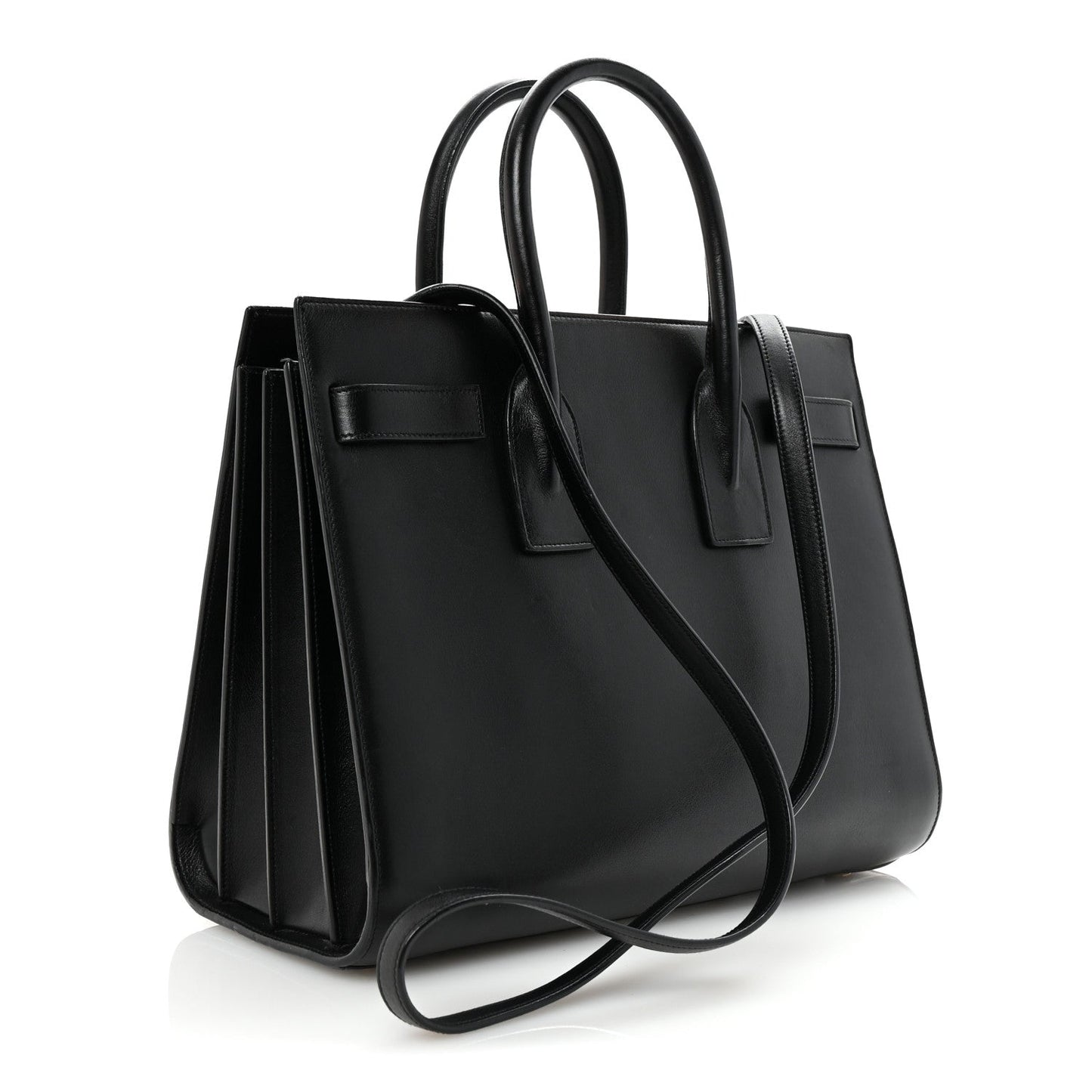 Calfskin Small Sac De Jour Black