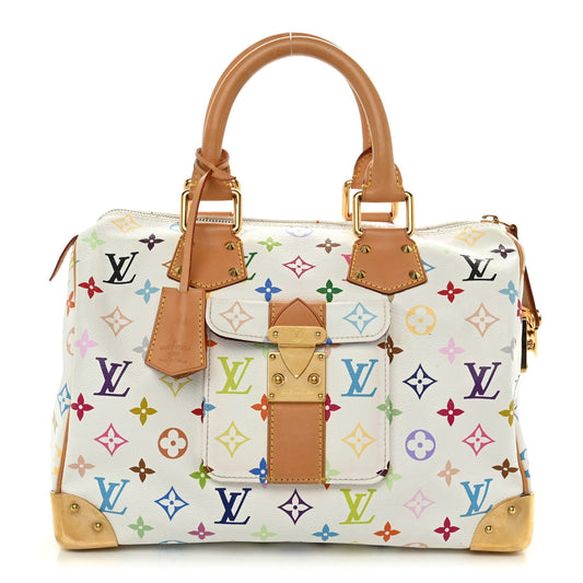 Monogram Multicolor Speedy 30 White