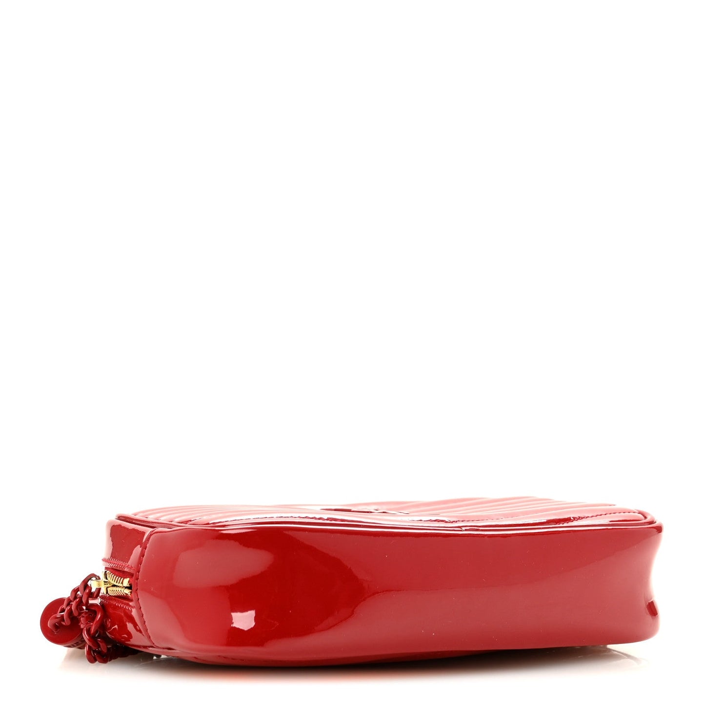 Patent Calfskin Matelasse Monogram Mini Lou Camera Bag Eros Red