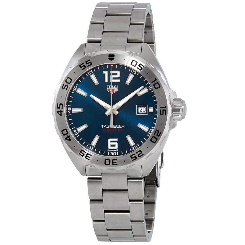 Tag Heuer Formula 1 Blue Dial Silver Steel Strap Watch for Men - WAZ1118.BA0875