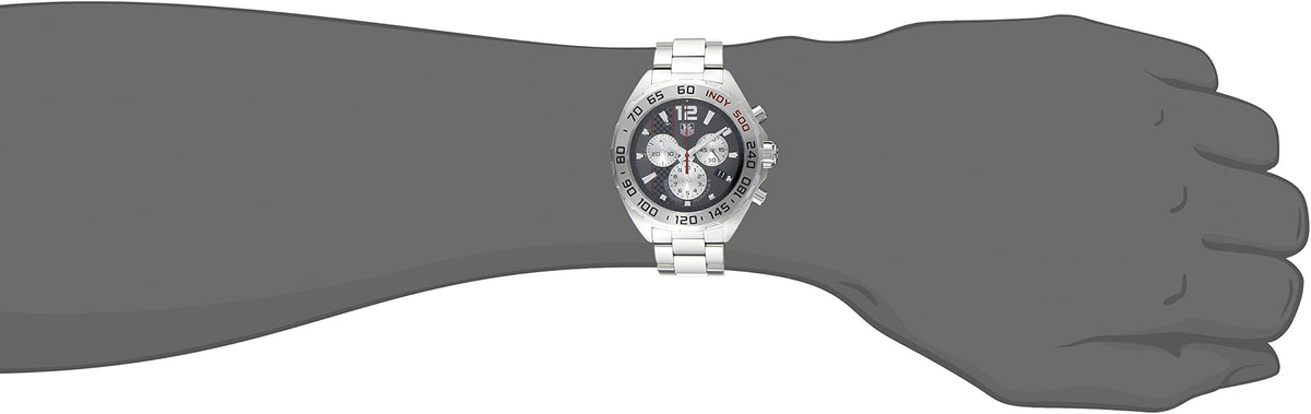 Tag Heuer Formula 1 Chronograph Grey Dial Silver Steel Strap Watch for Men - CAZ1114.BA0877