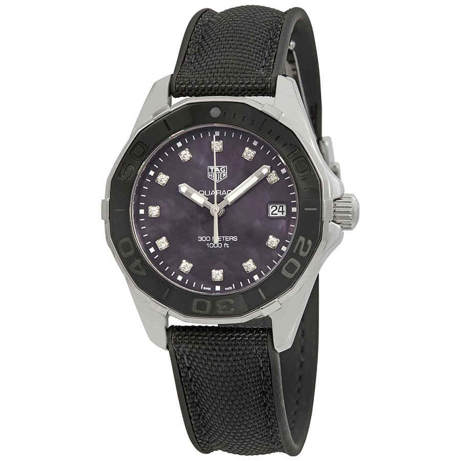 Tag Heuer Aquaracer Black Mother of Pearl Dial Watch for Women - WAY131M.FT6092