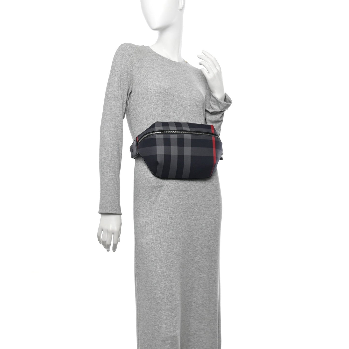 House Check Sonny Bum Bag Navy Grey