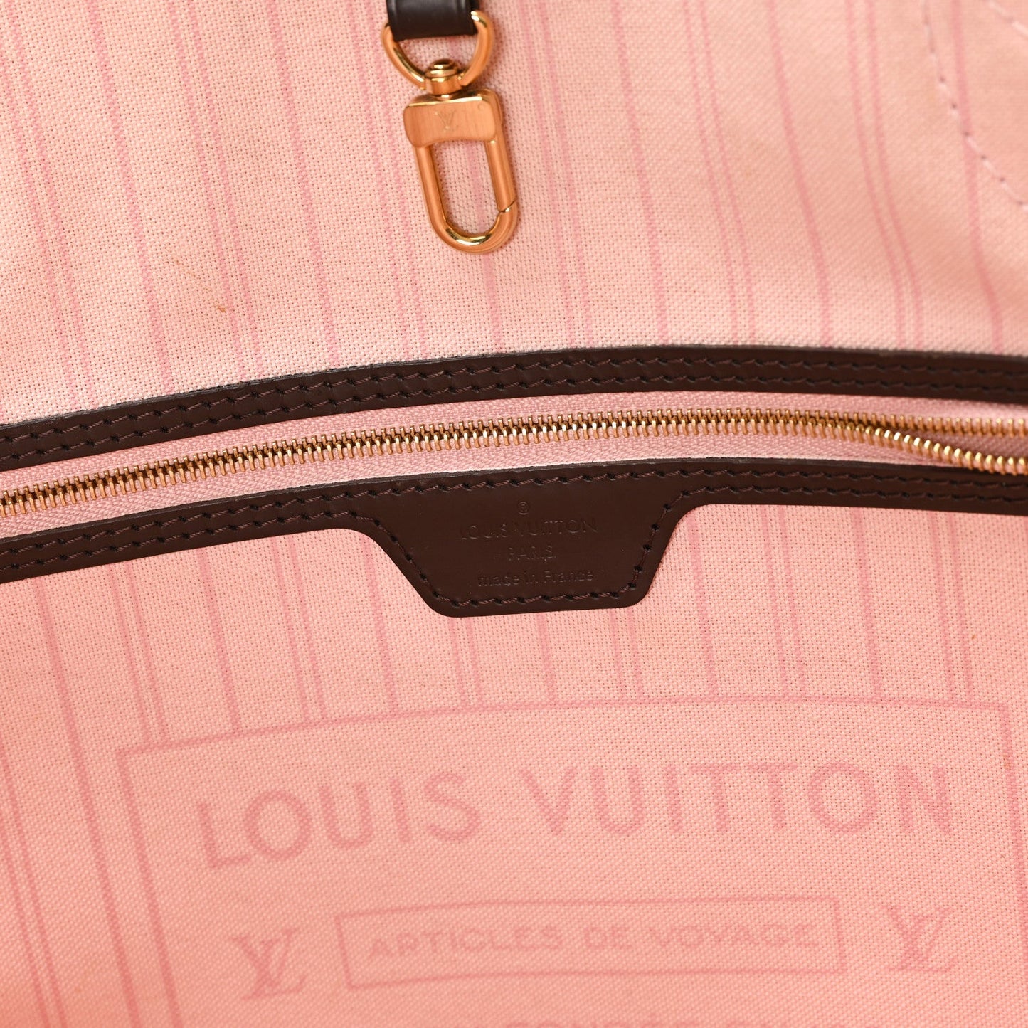 Damier Ebene Neo Neverfull MM Rose Ballerine