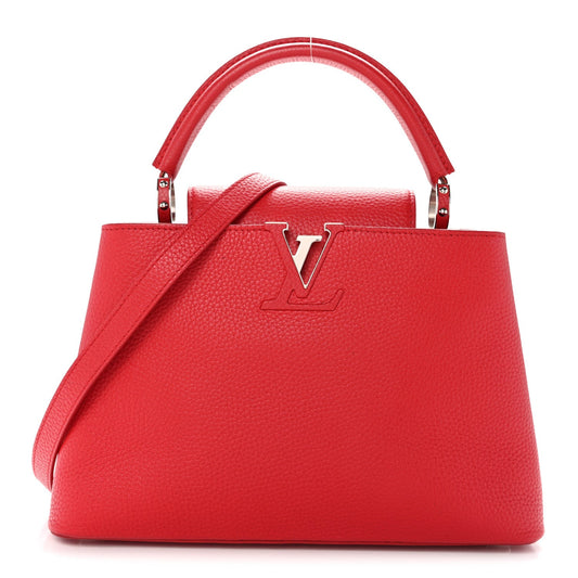 Taurillon Capucines PM Rubis