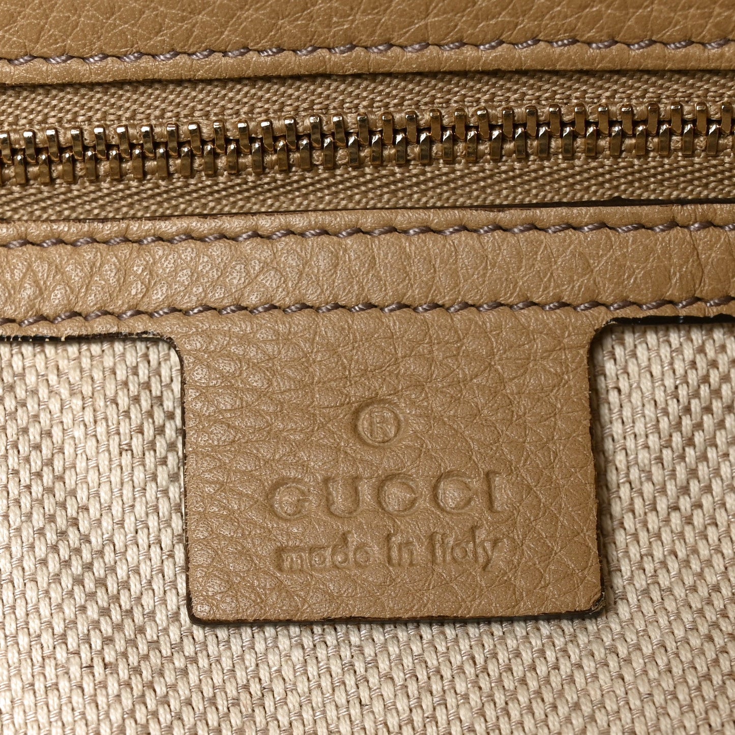 Pebbled Calfskin Medium Soho Chain Hobo Camelia