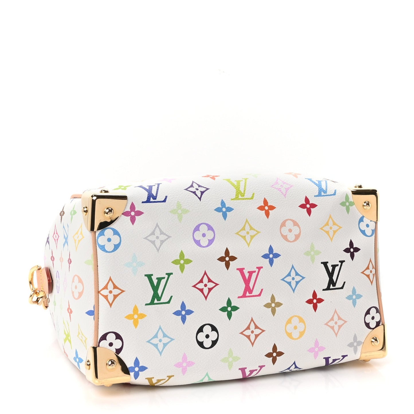 LV X TM Monogram Multicolor Speedy Bandouliere 25 White