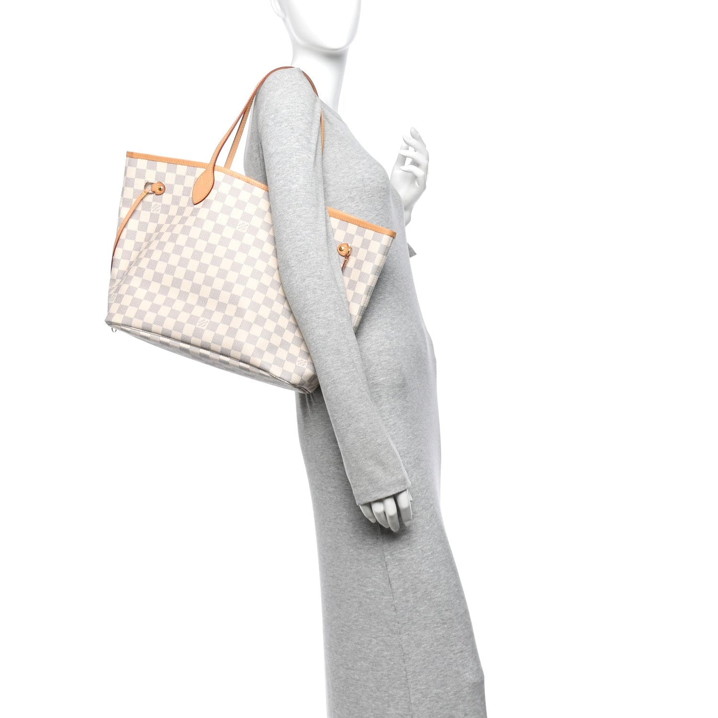 Damier Azur Neo Neverfull MM Rose Ballerine