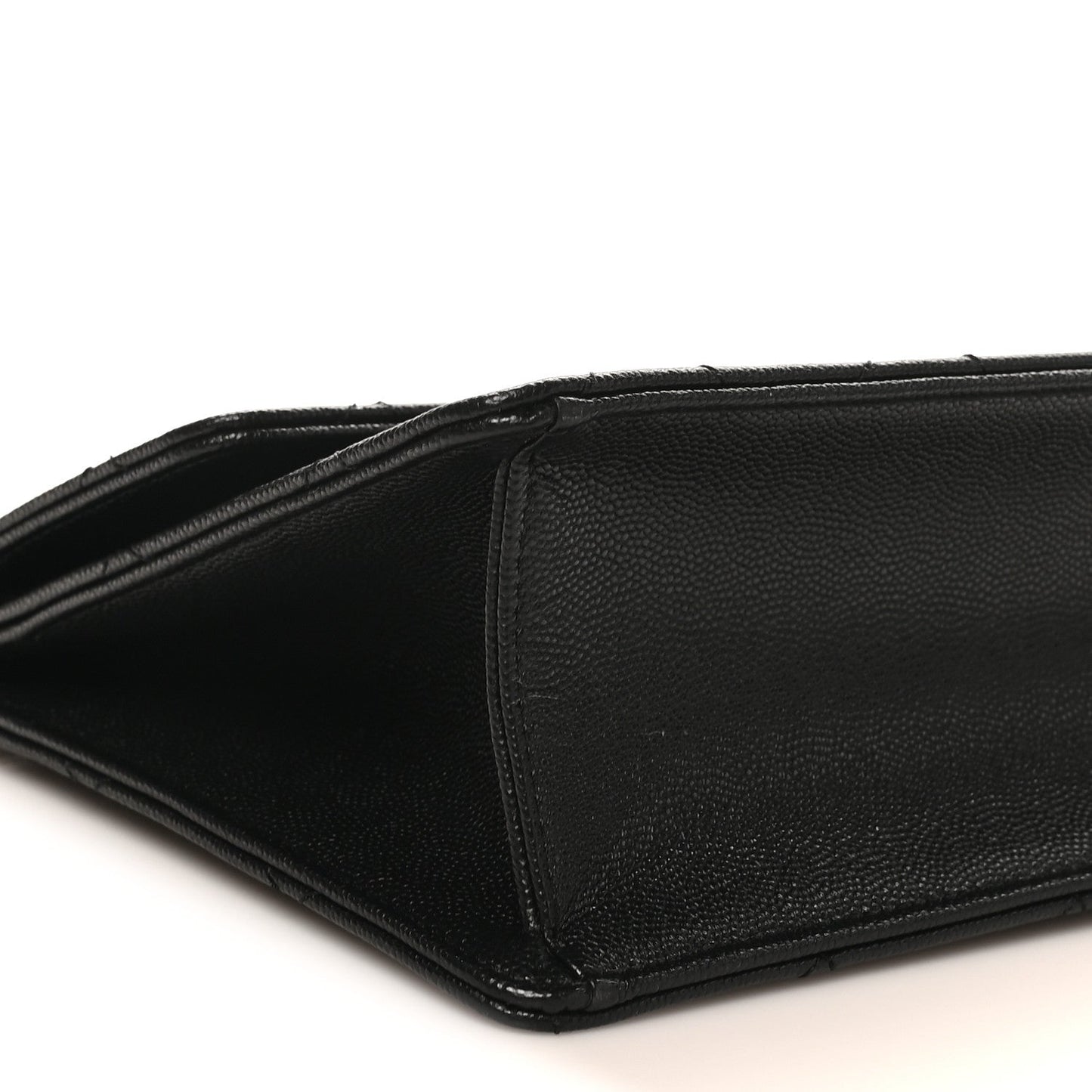 Caviar Quilted Chain Frame Flap Black