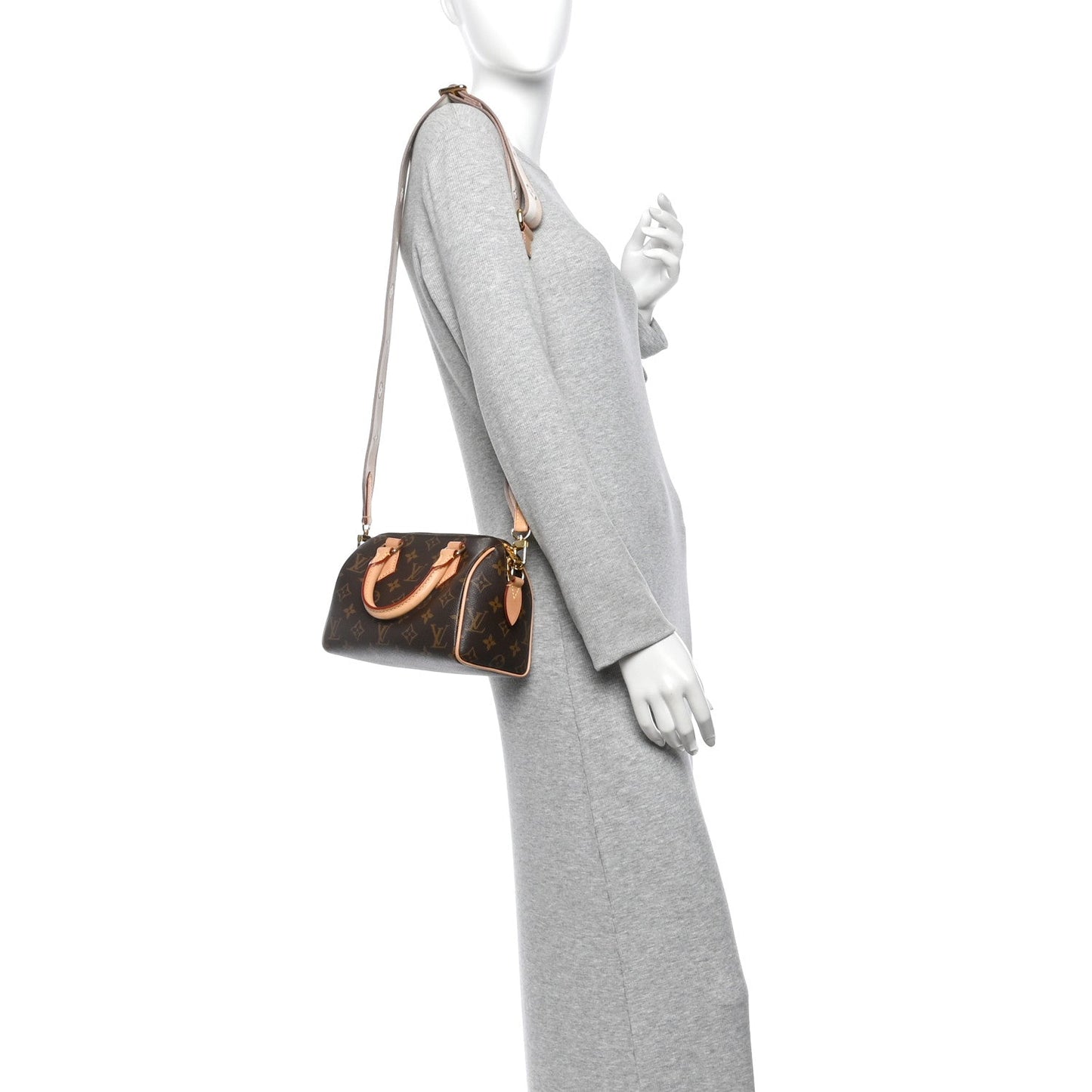 Monogram Speedy Bandouliere 20 Beige
