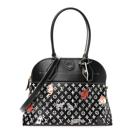 Calfskin Catogram Alma Souple MM Black
