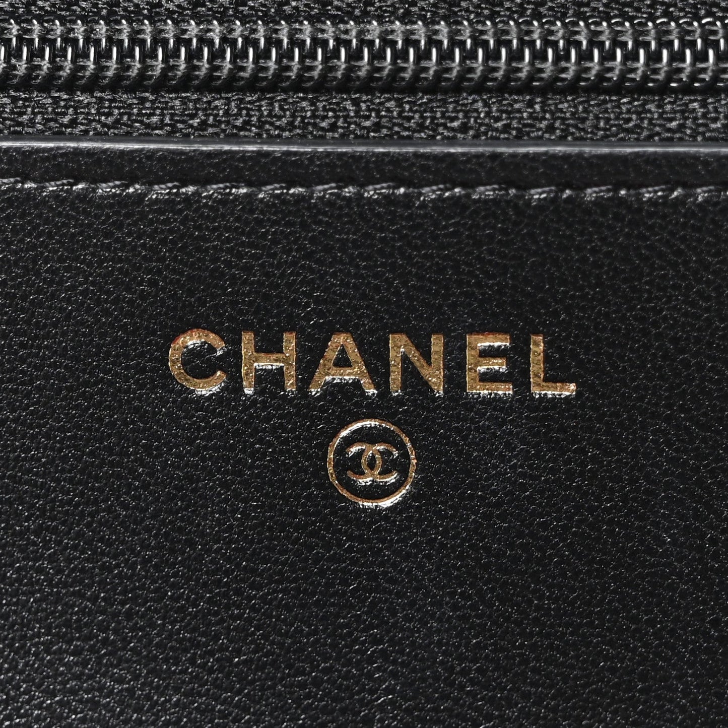 Lambskin Quilted Chanel 19 Wallet On Chain WOC Black