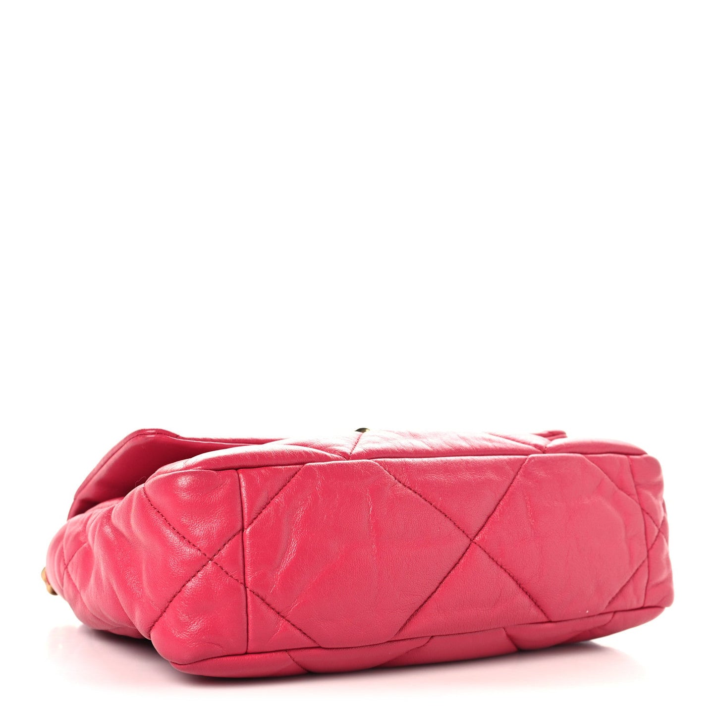 Lambskin Quilted Medium Chanel 19 Flap Dark Pink