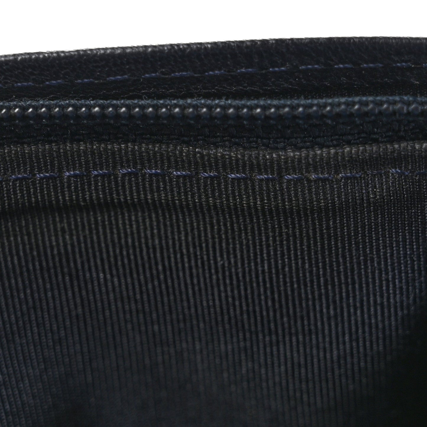 Lambskin Quilted Yen Wallet Blue