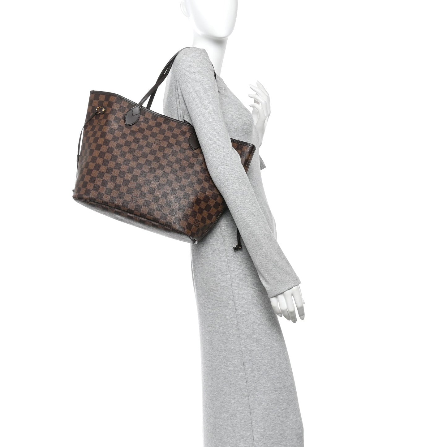 Damier Ebene Neo Neverfull MM Rose Ballerine