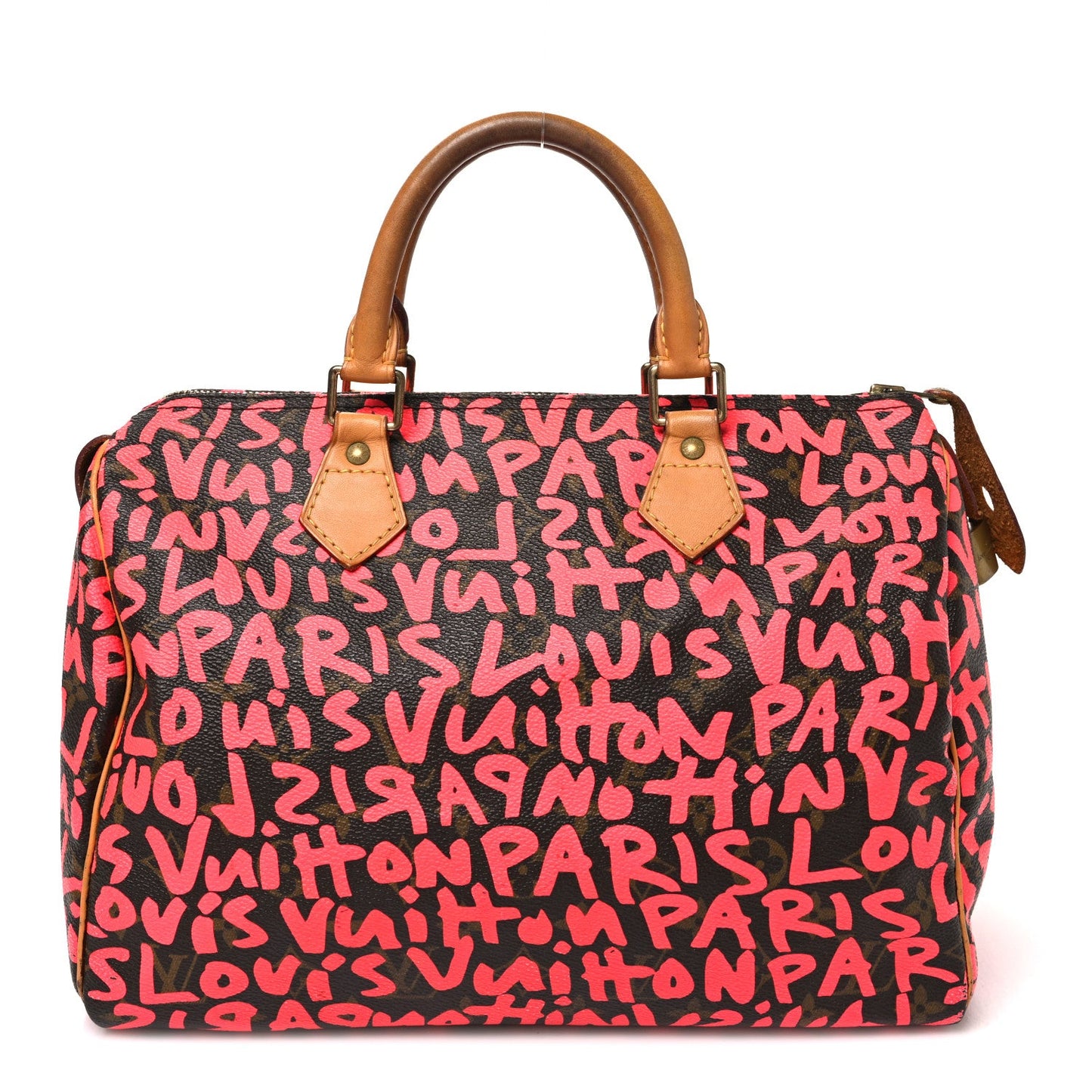 Monogram Graffiti Speedy 30 Fuchsia