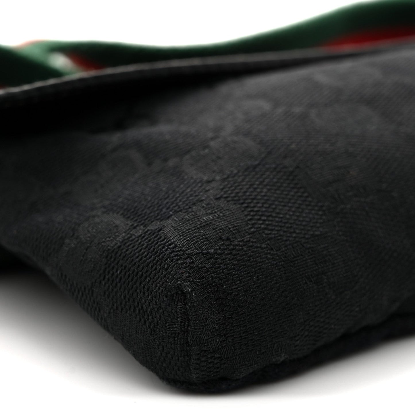 Monogram Web Belt Pouch Bag Black