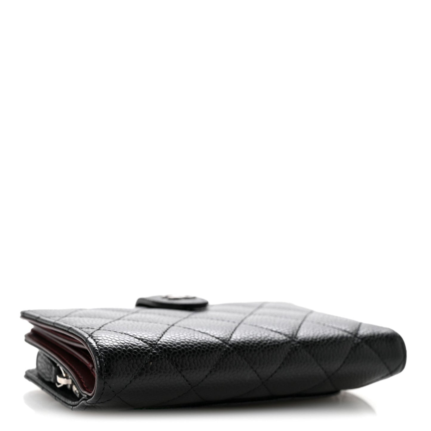 Caviar Quilted CC French Wallet Black
