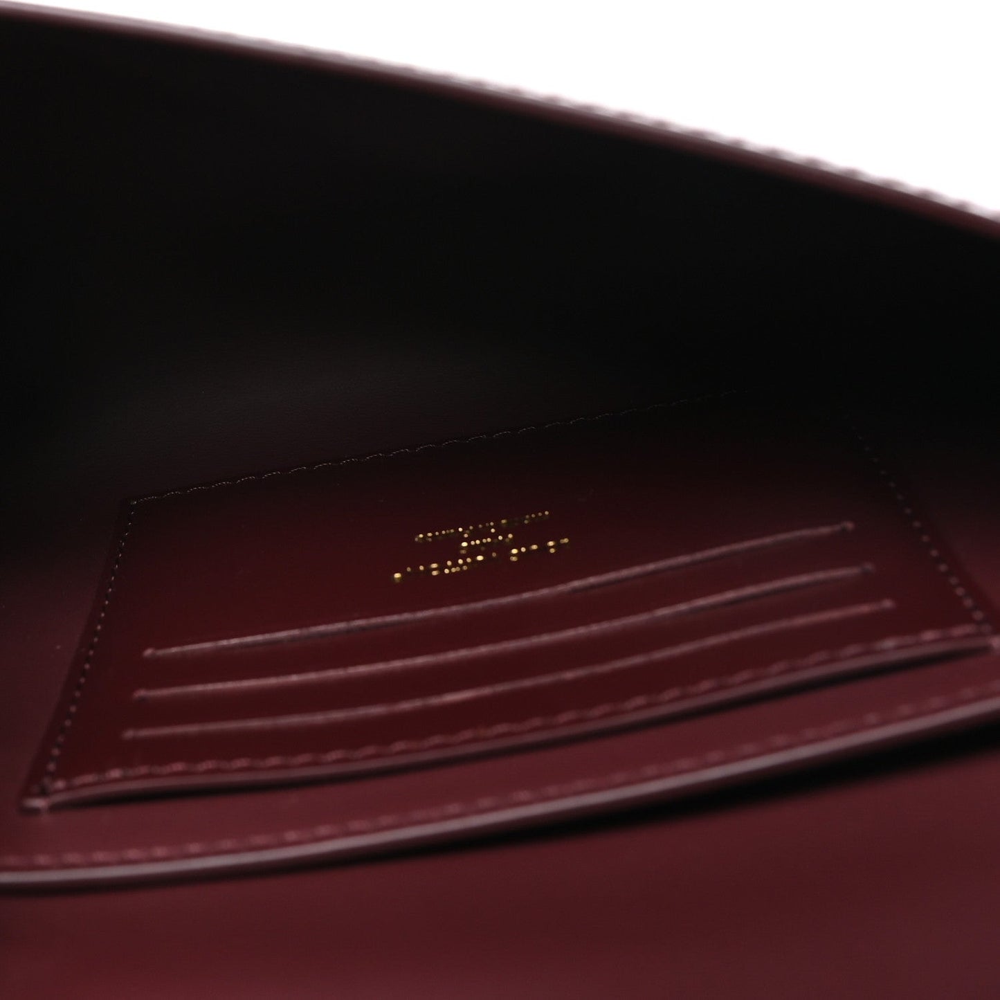 Calfskin LV Wallet On Chain Capucines Garnet