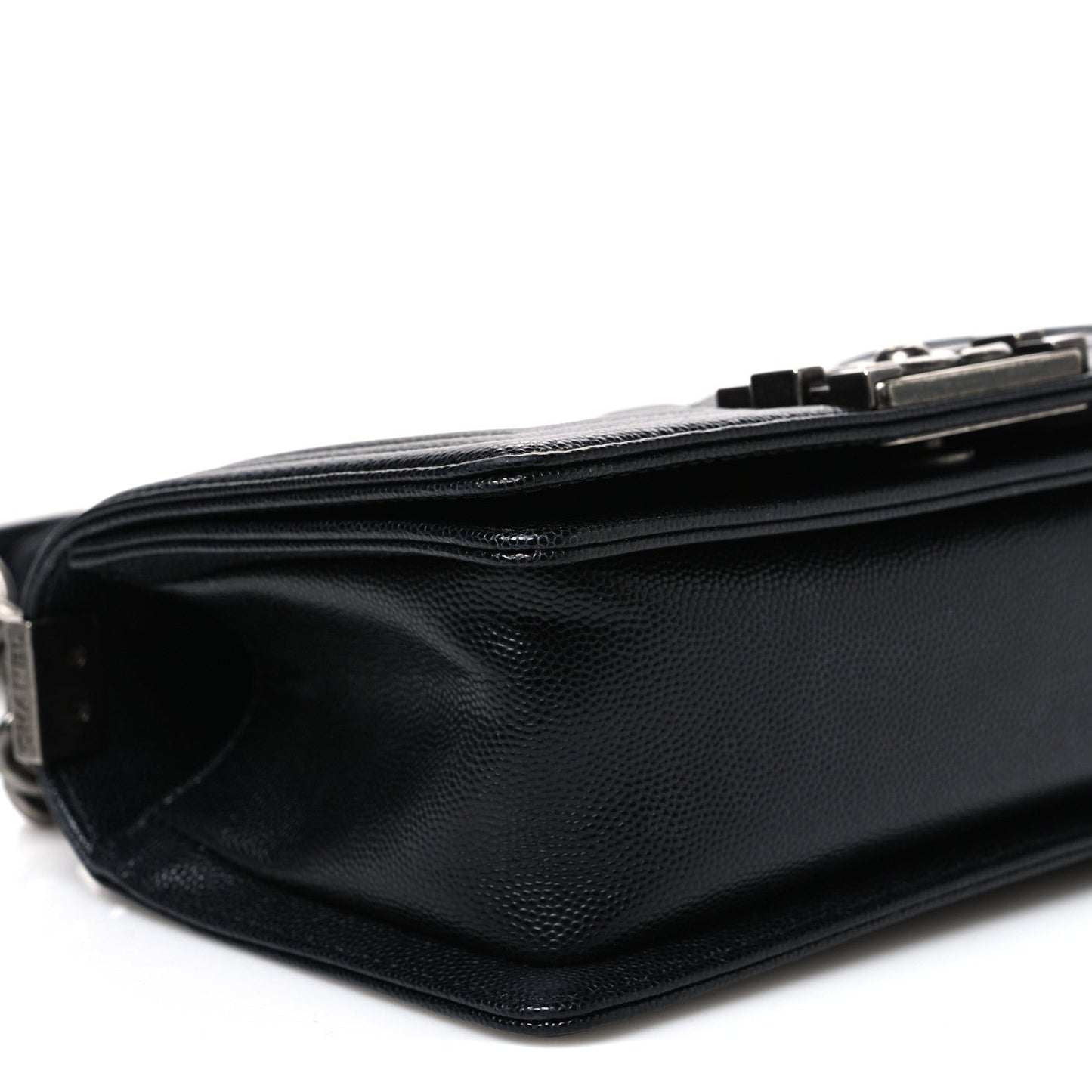 Caviar Quilted Small Boy Flap Black