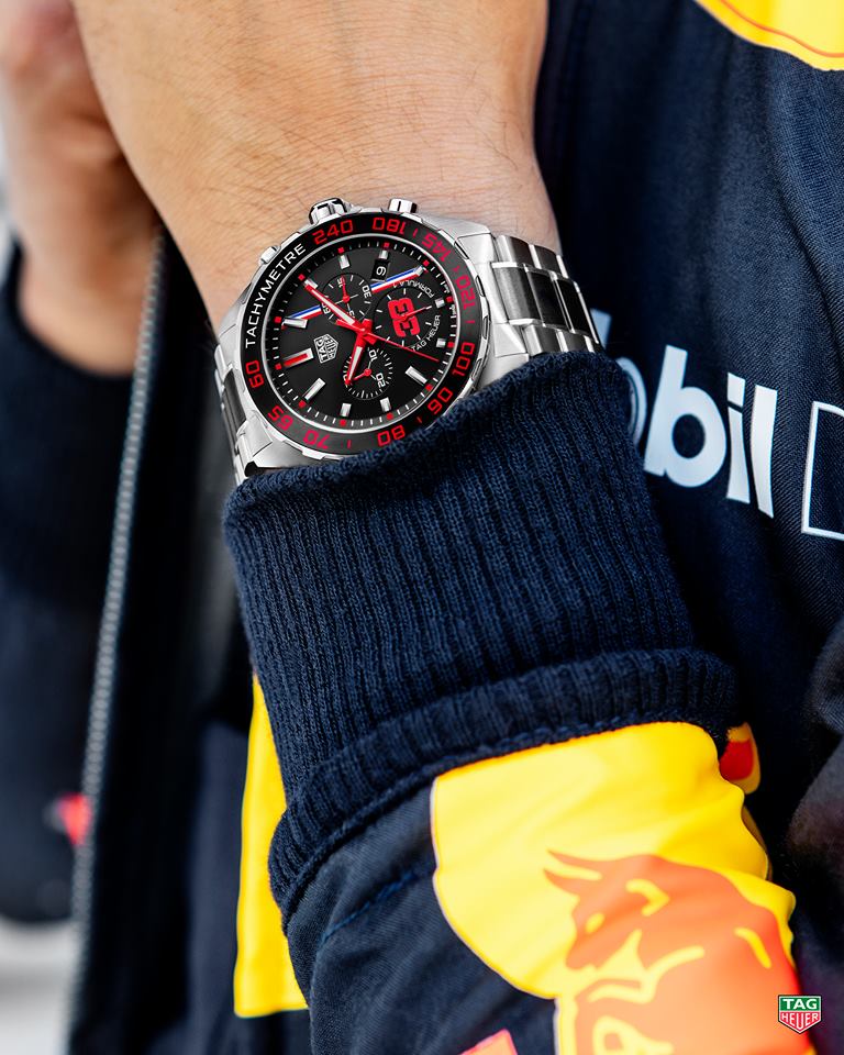 Tag Heuer Formula 1 Max Verstappen Limited Edition Grey Dial Two Tone Steel Strap Watch for Gents - CAZ101U.BA0843